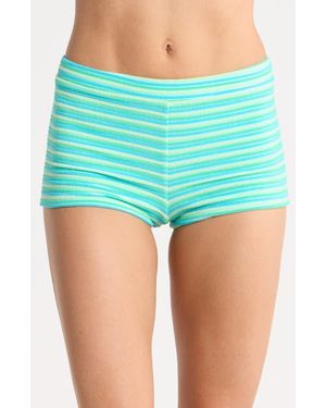 Dippin' Daisy's Farrah Stripe Swim Shorts - Green