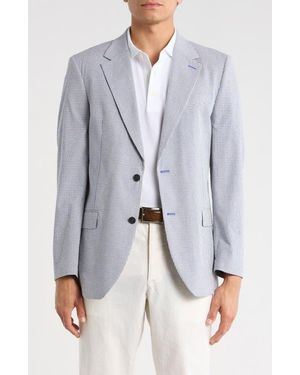 Nautica Micro Plaid Seersucker Jacket - Gray