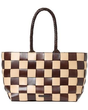 Loeffler Randall Klara Woven Leather Tote - Brown