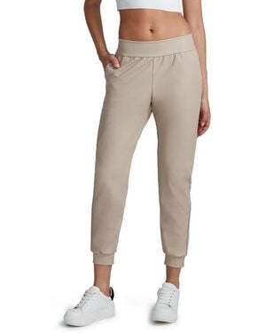 Commando Faux Leather Jogger Pants - Natural