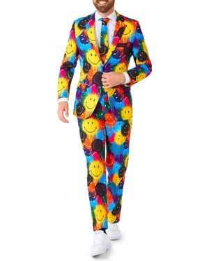 Opposuits Smiley Drip 3-Piece Tuxedo Set - Purple