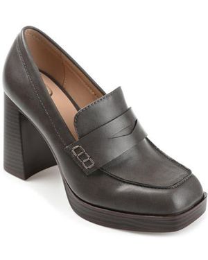 Journee Collection Ezzey Pump - Gray