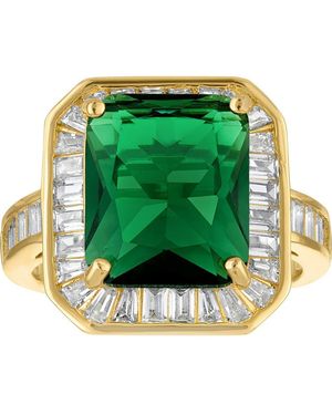 FZN Cubic Zirconia Cocktail Ring - Green
