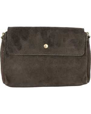 Persaman New York Suede Crossbody Bag - Brown