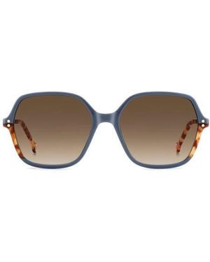 Carolina Herrera Her 0278/S 56Mm Gradient Square Sunglasses - Blue