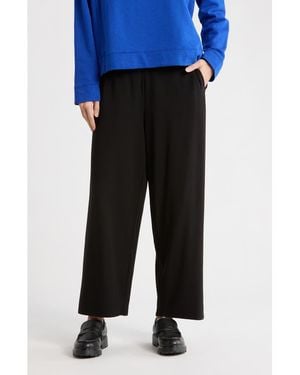 Eileen Fisher Straight Leg Ankle Pants - Black