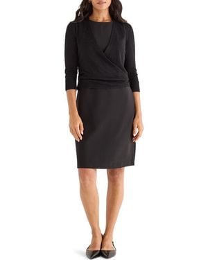 NIC+ZOE Sleeveless Stretch Little Dress - Black