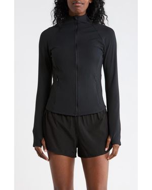 90 Degrees Felix Ribbed Active Jacket - Black