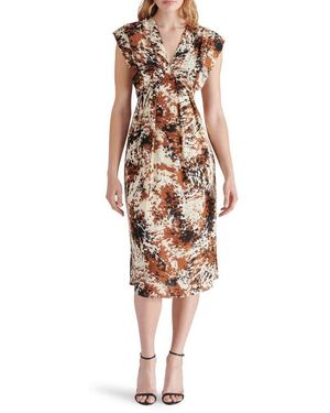 Steve Madden Clarissa Satin Midi Dress - Multicolor