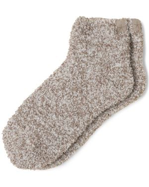 Barefoot Dreams Cozychic Tennis Socks - Gray