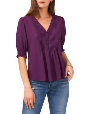 1.STATE Pleated Bib Top - Purple