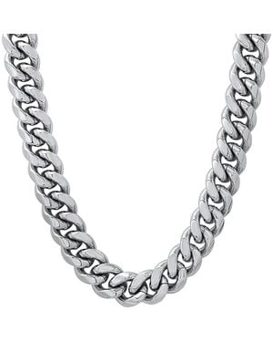 HMY Jewelry Curb Chain Necklace - Metallic