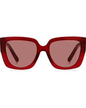 Marc Jacobs 54Mm Square Sunglasses - Red