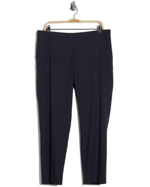 Theory Treeca Linen Blend Crop Pull-On Pants - Blue