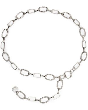 Steve Madden Twisted Link Chain Belt - Metallic