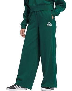 adidas Coze 3-Stripes Wide Leg Sweatpants - Green