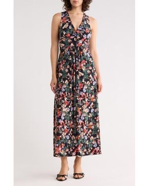 WEST K Sleeveless V-Neck Midi Dress - Blue