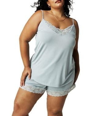 Posh Peanut Lace Camisole - Blue