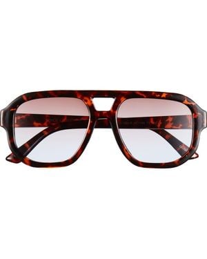 Vince Camuto 128Mm Gradient Aviator Sunglasses - Brown