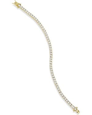 Savvy Cie Jewels 14K Plated Cubic Zirconia Tennis Bracelet - Yellow