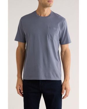 14th & Union Peached Jersey Pocket T-Shirt - Blue