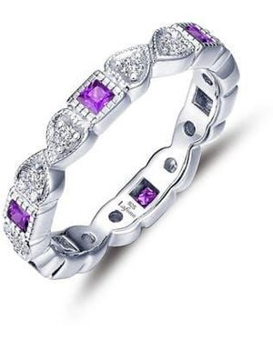 Lafonn Simulated Diamond & Birthstone Band Ring - White