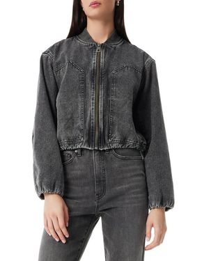 Robert Rodriguez Kendrick Utility Denim Bomber Jacket - Black