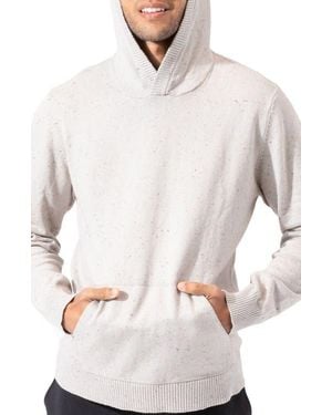 Threads For Thought Neps Knit Pullover Hoodie - White