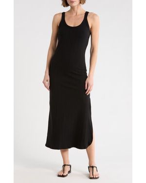 Vitamin A West Rib Tank Dress - Black