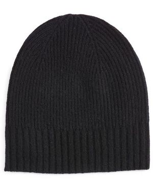 Nordstrom Rib Cashmere Beanie - Black