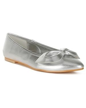 Rag & Co Bromelia Water Repellent Bow Flat - Gray