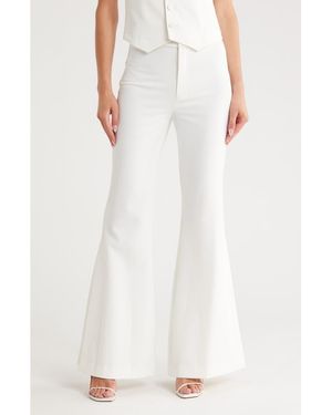 A.L.C. Anders High Waist Bell Bottom Pants - White