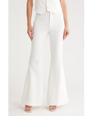 A.L.C. Anders High Waist Bell Bottom Pants - White