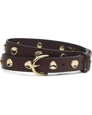 Rag & Bone Brynn Leather Belt - Black