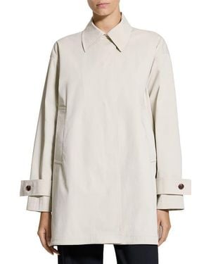 Theory Sleek A-Line Trench Jacket - White