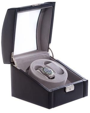 Bey-berk Leather Watch Winder - Blue