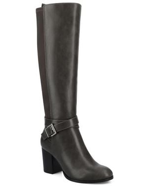 Journee Collection Avalonn Block Heel Boot - Black