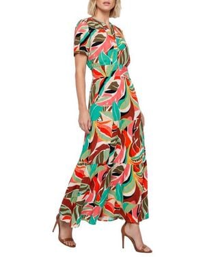 Love By Design Rio Short Sleeve Tiered Maxi Dress - White