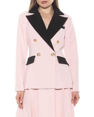 Alexia Admor Double Breasted Jacket - Pink