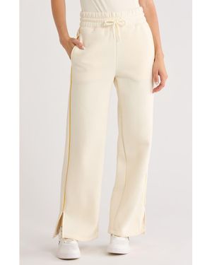 90 Degrees Finish Line Fleece Sweatpants - Natural
