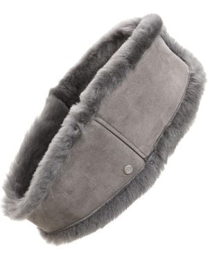 UGG Genuine Shearling Reversible Headband - Gray