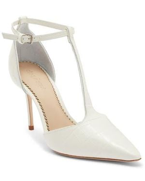 Cinq À Sept Clara T-Strap Pump - White