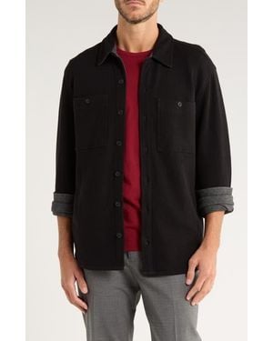 Vince Piqué Shirt Jacket - Black