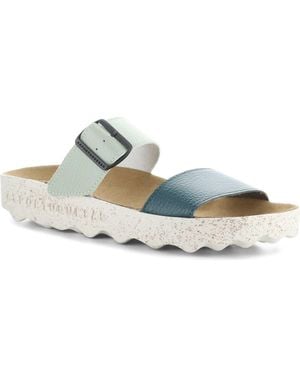ASPORTUGUESAS Coly Platform Slide Sandal - Blue