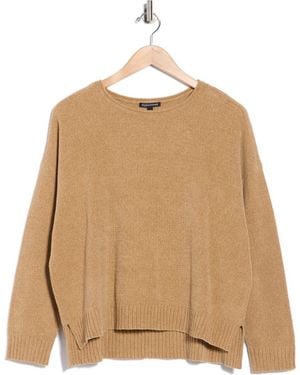 Eileen Fisher Chenille Knit Sweater - Natural