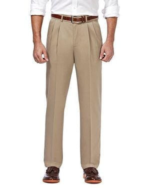 Haggar No Iron Khaki Pants - Natural