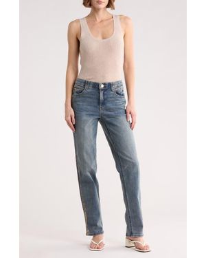 Democracy Absolution High Waist Boyfriend Jeans - Blue