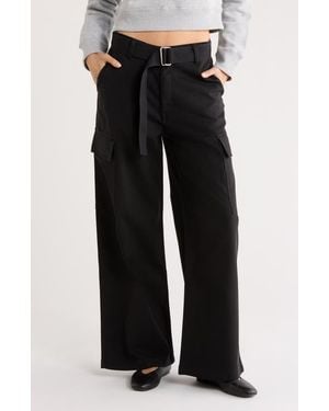 DL1961 Zoie Wide Leg Cargo Pants - Black