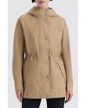 HUNTER Adela Hooded Waterproof Jacket - Natural