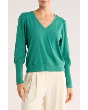 Karen Kane Bishop Sleeve Top - Green